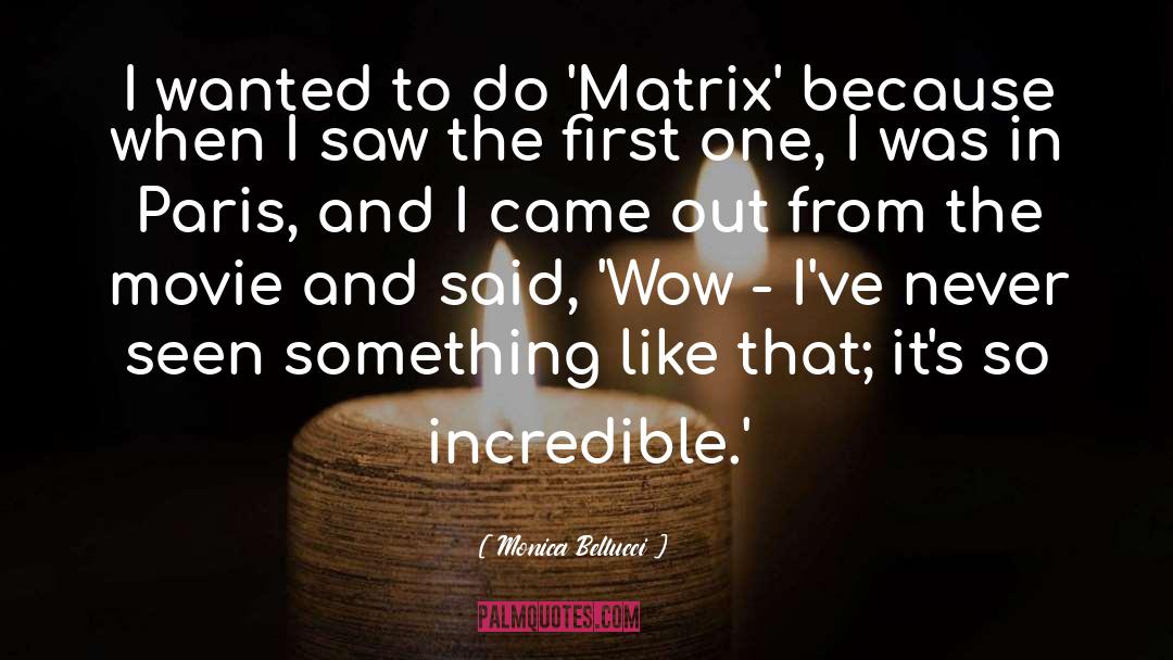 Regressor Matrix quotes by Monica Bellucci