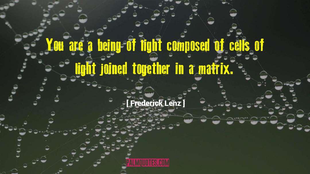 Regressor Matrix quotes by Frederick Lenz
