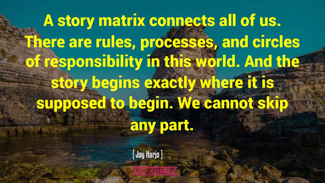 Regressor Matrix quotes by Joy Harjo