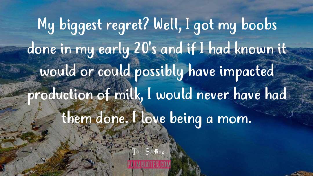 Regret quotes by Tori Spelling