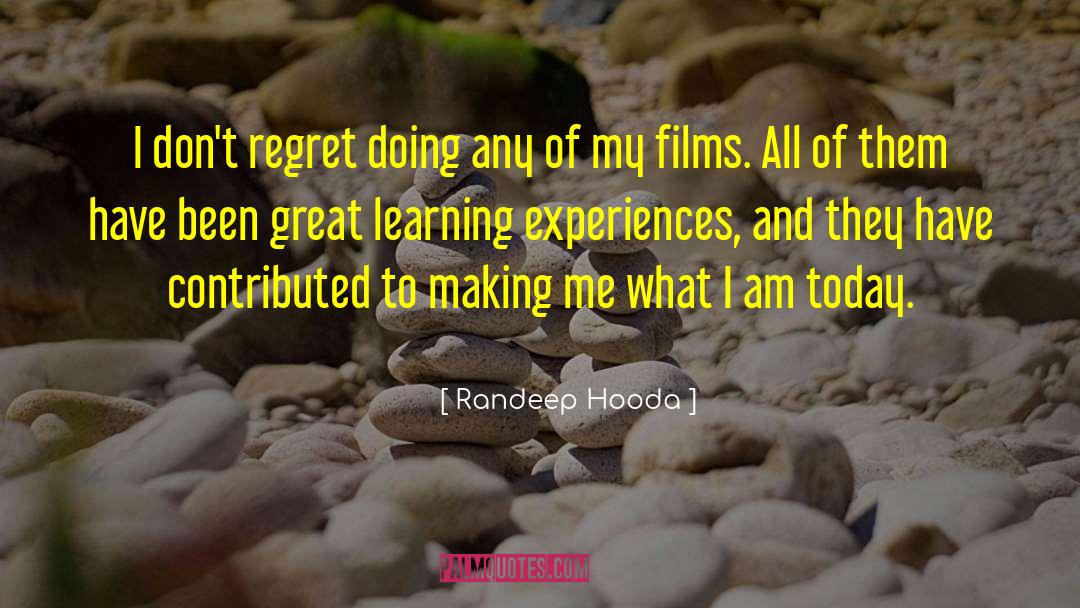 Regret Remorse quotes by Randeep Hooda