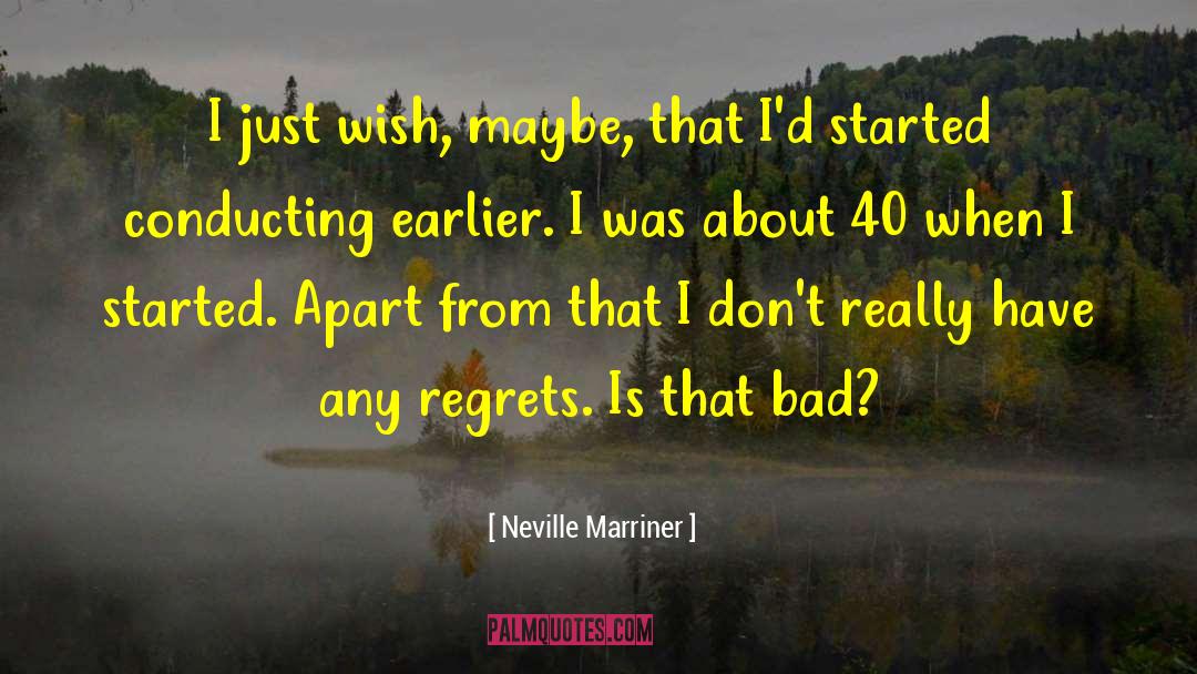 Regrets quotes by Neville Marriner