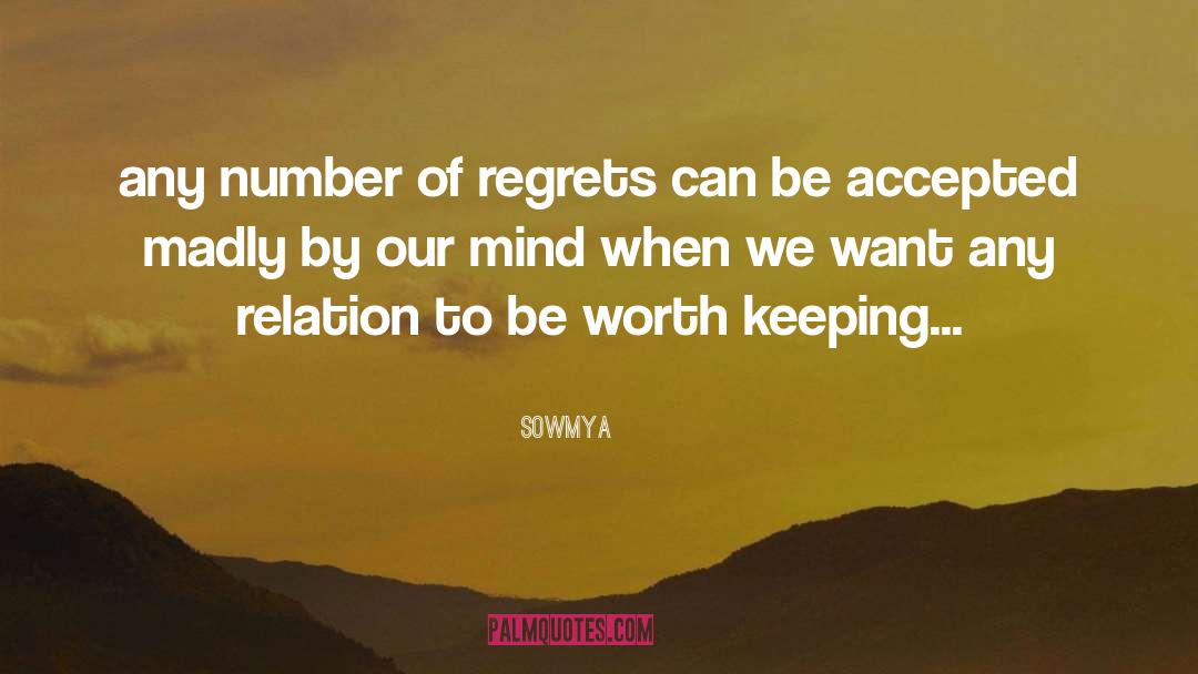Regrets quotes by Sowmya