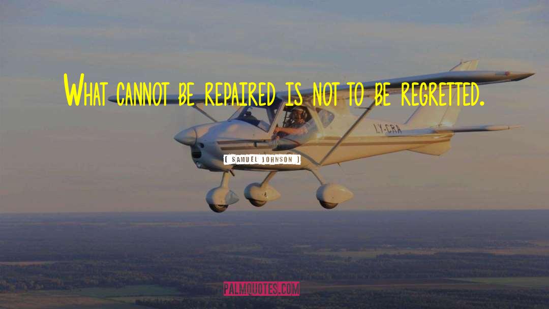 Regretted quotes by Samuel Johnson