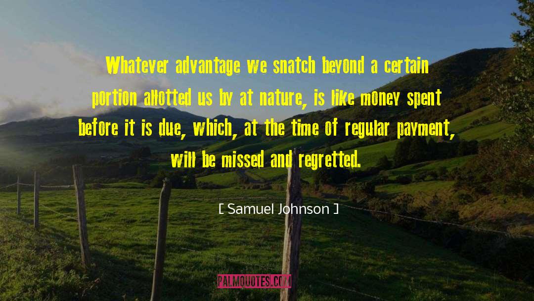 Regretted quotes by Samuel Johnson