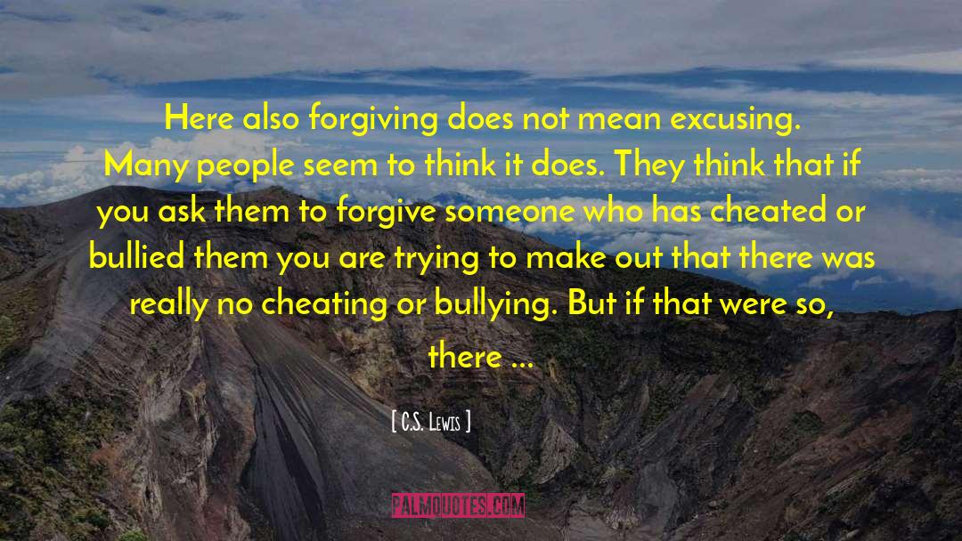 Regretting Cheating quotes by C.S. Lewis