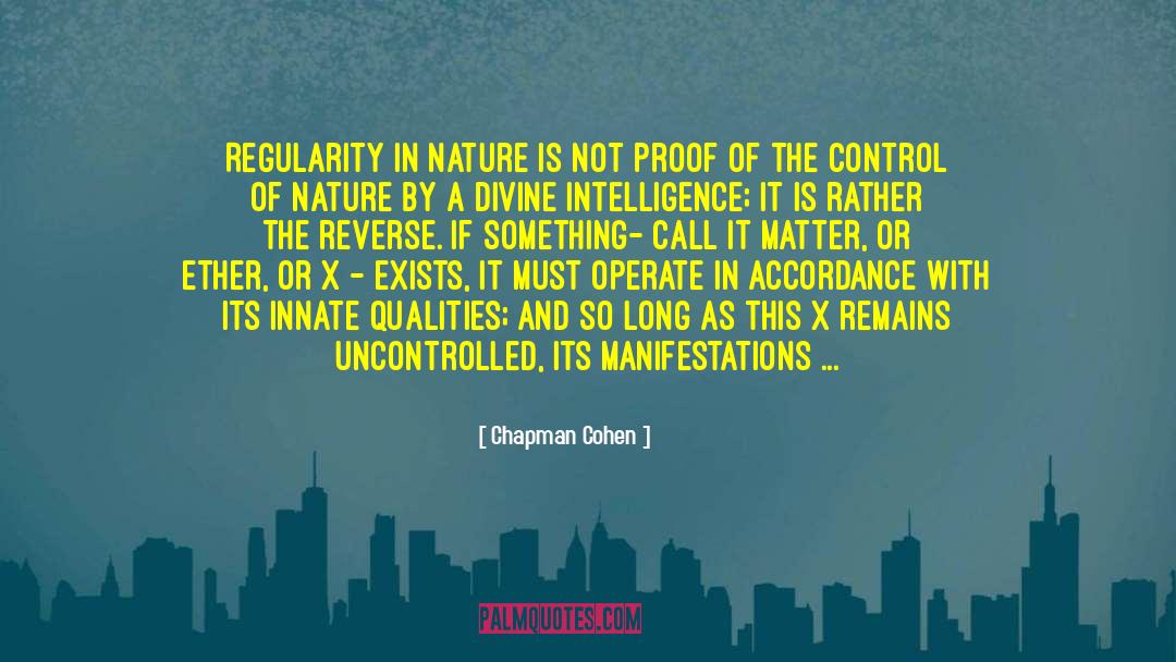 Regularity quotes by Chapman Cohen