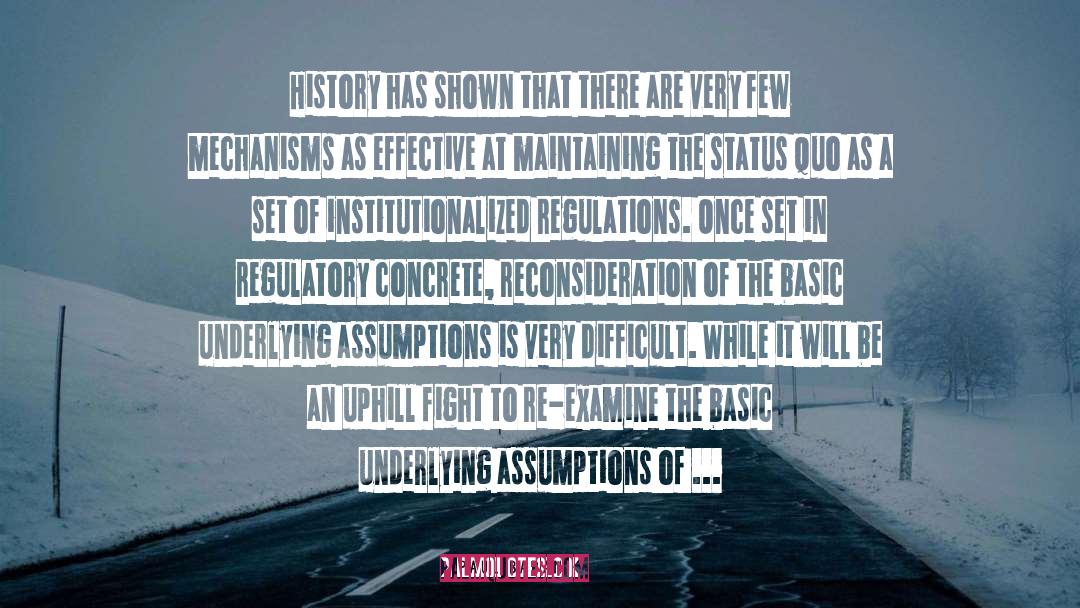 Regulatory quotes by Paul Baran