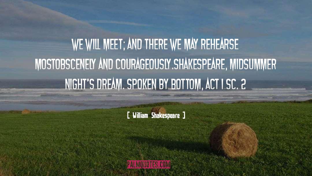 Rehearse quotes by William Shakespeare