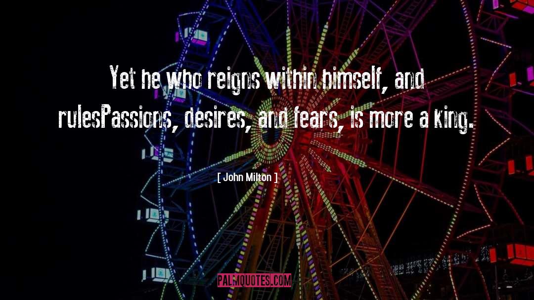 Reigns quotes by John Milton