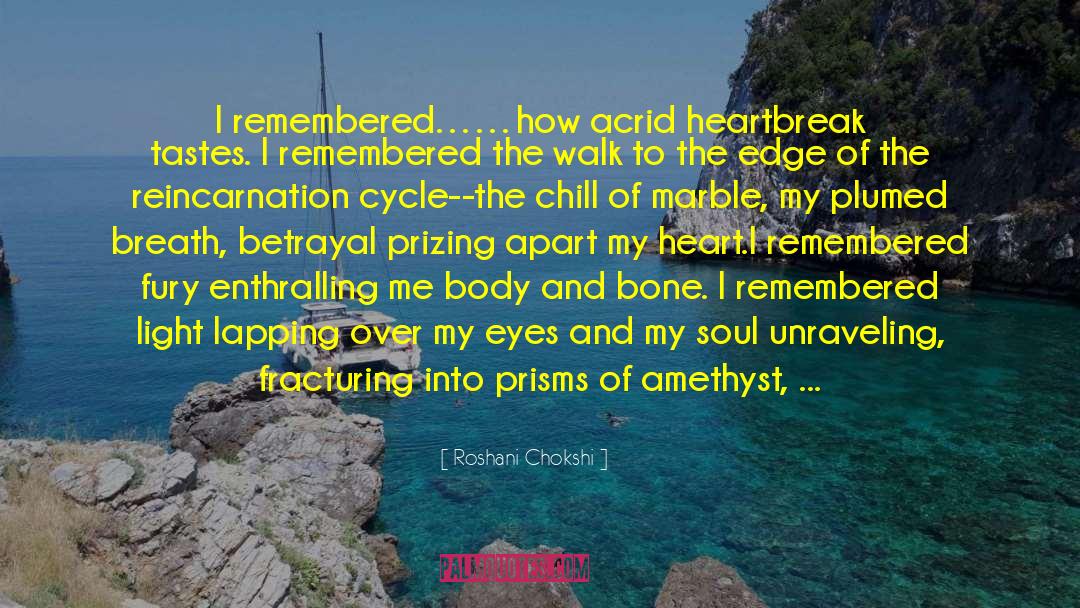 Reincarnation quotes by Roshani Chokshi