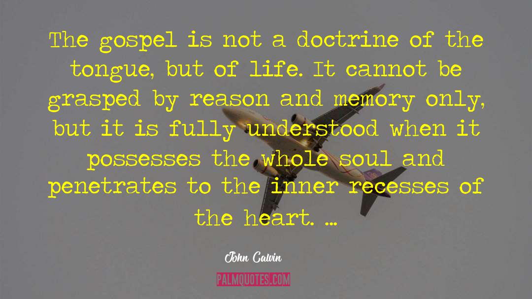 Reinforce Memory quotes by John Calvin