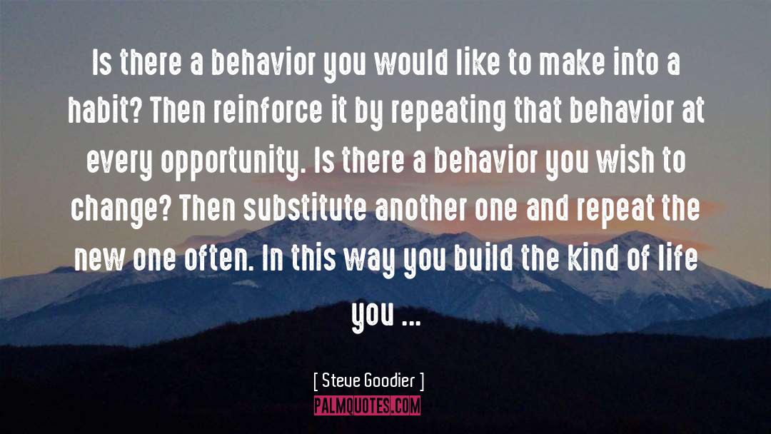 Reinforce quotes by Steve Goodier