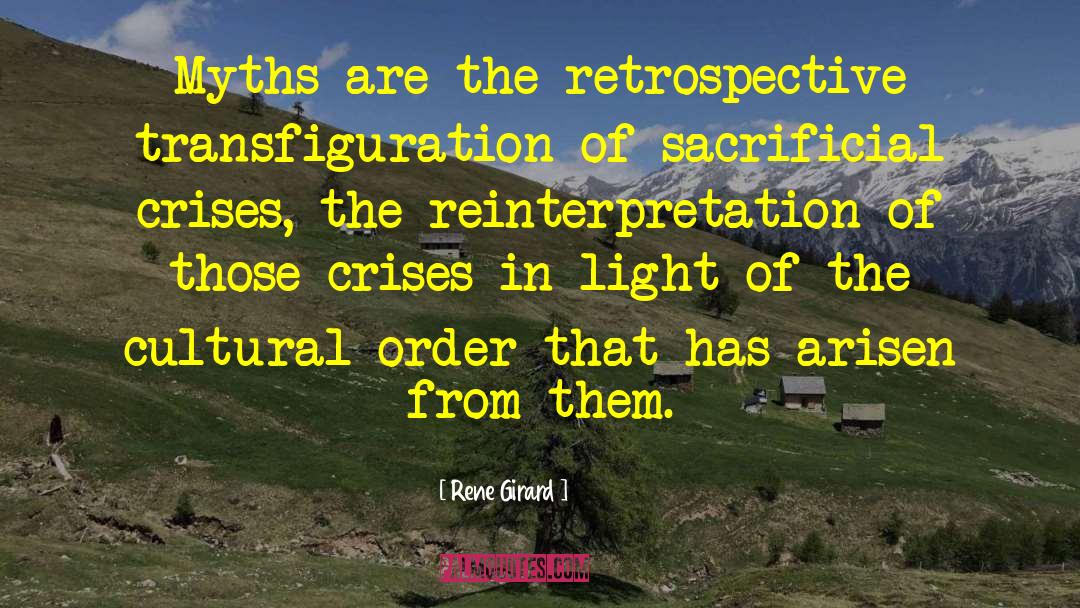 Reinterpretation quotes by Rene Girard