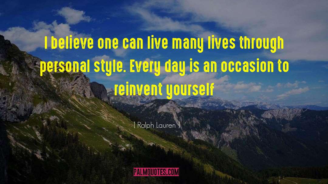 Reinvent Yourself quotes by Ralph Lauren