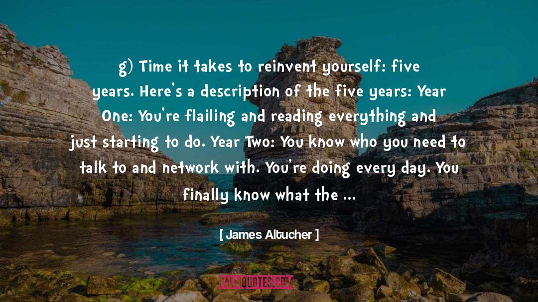 Reinvent Yourself quotes by James Altucher