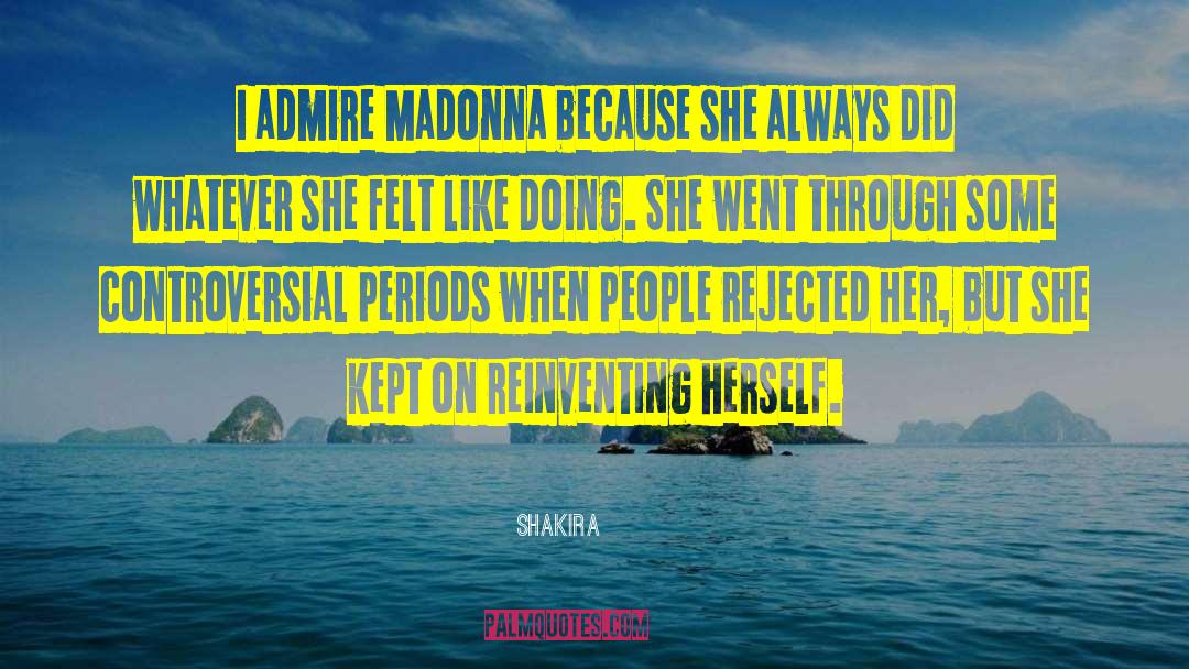 Reinventing quotes by Shakira