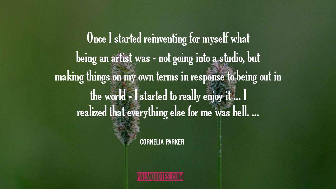 Reinventing quotes by Cornelia Parker