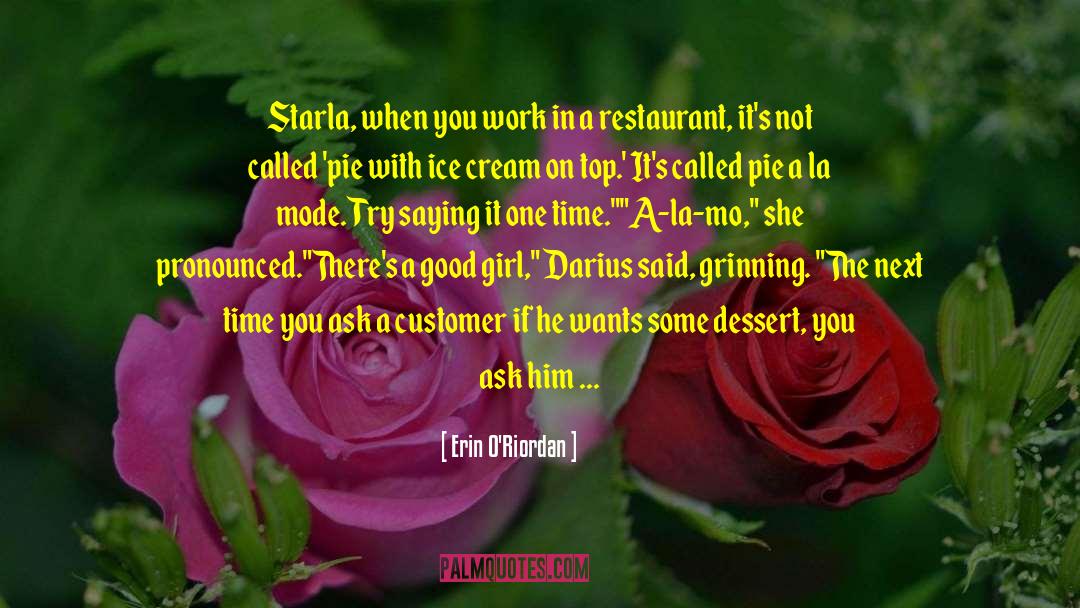 Reivers Restaurant quotes by Erin O'Riordan