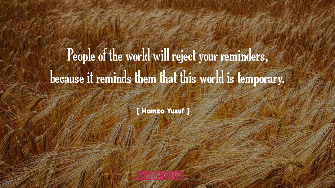 Reject quotes by Hamza Yusuf