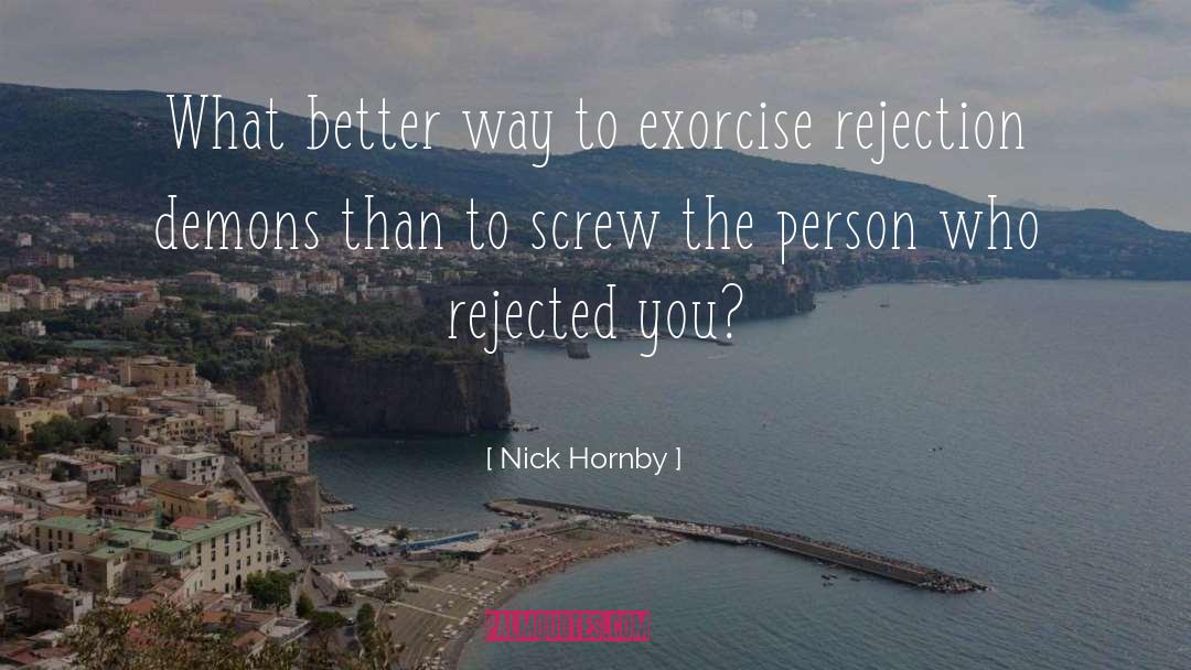 Rejected quotes by Nick Hornby