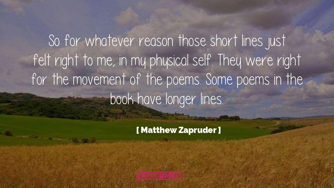 Rejection Of Reason quotes by Matthew Zapruder