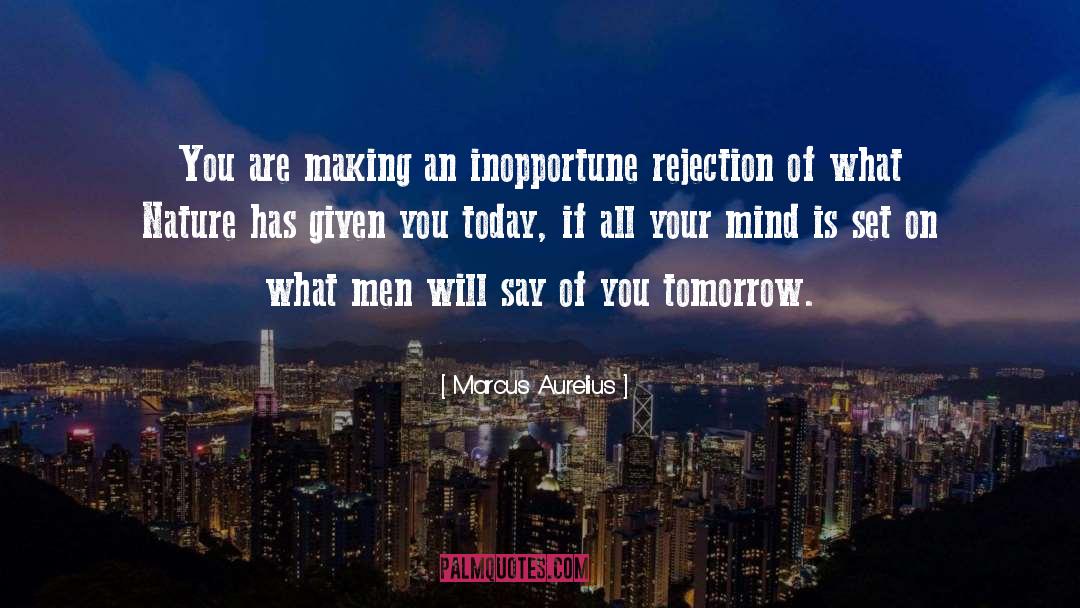 Rejection quotes by Marcus Aurelius