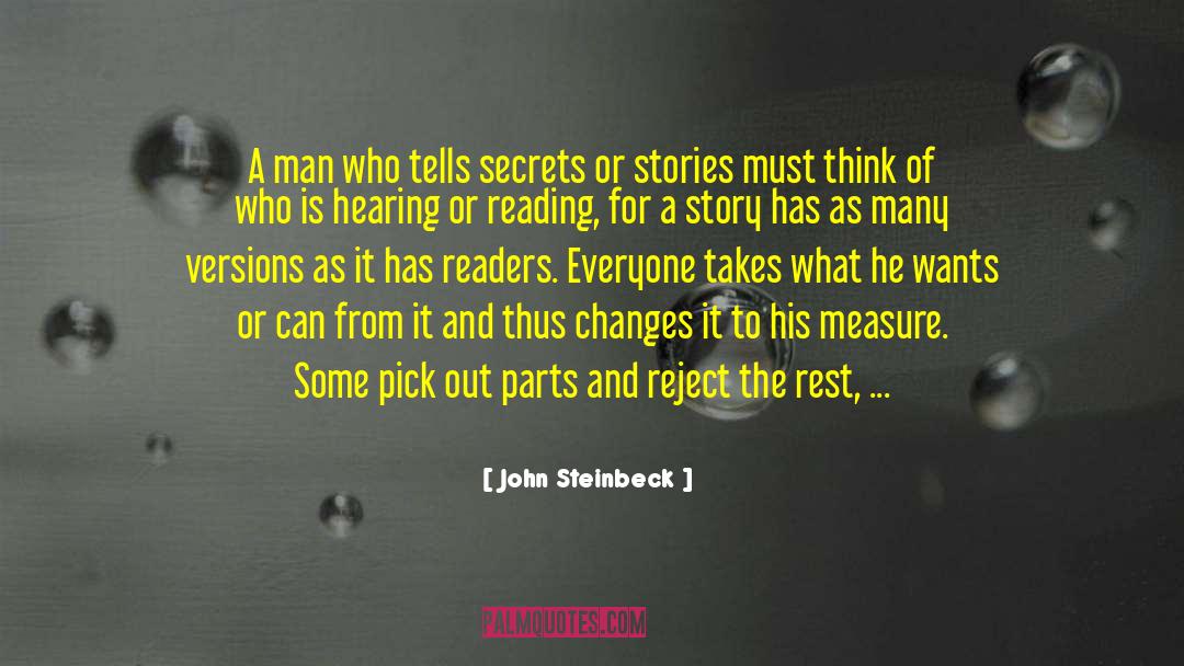 Rejects quotes by John Steinbeck