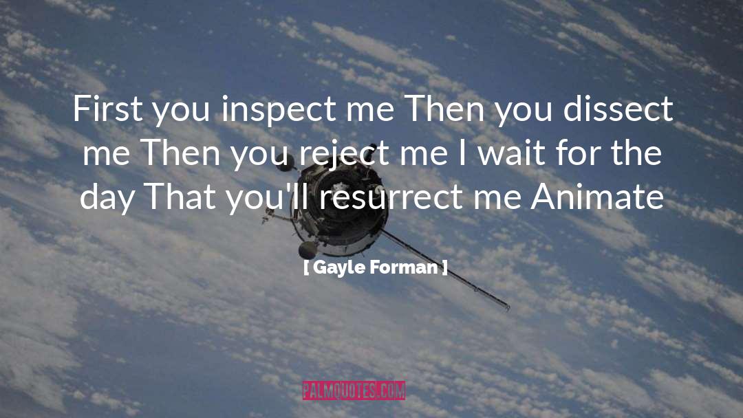 Rejects quotes by Gayle Forman