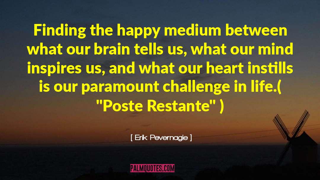 Relation Between Mind And Heart quotes by Erik Pevernagie
