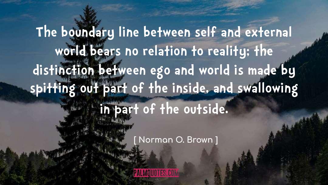 Relation Between Self Deceit quotes by Norman O. Brown