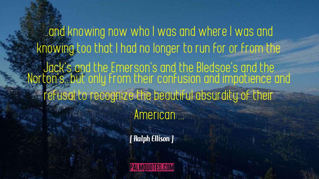 Relational Identity quotes by Ralph Ellison