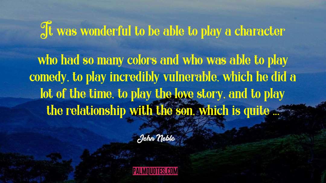 Relationship Complex quotes by John Noble