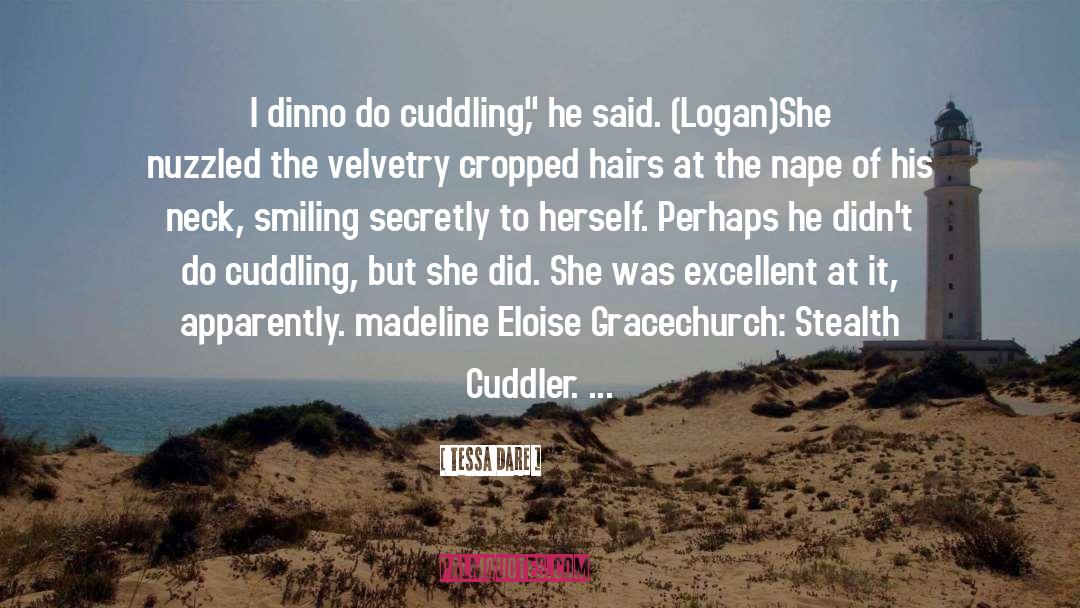 Relationship Cuddling quotes by Tessa Dare