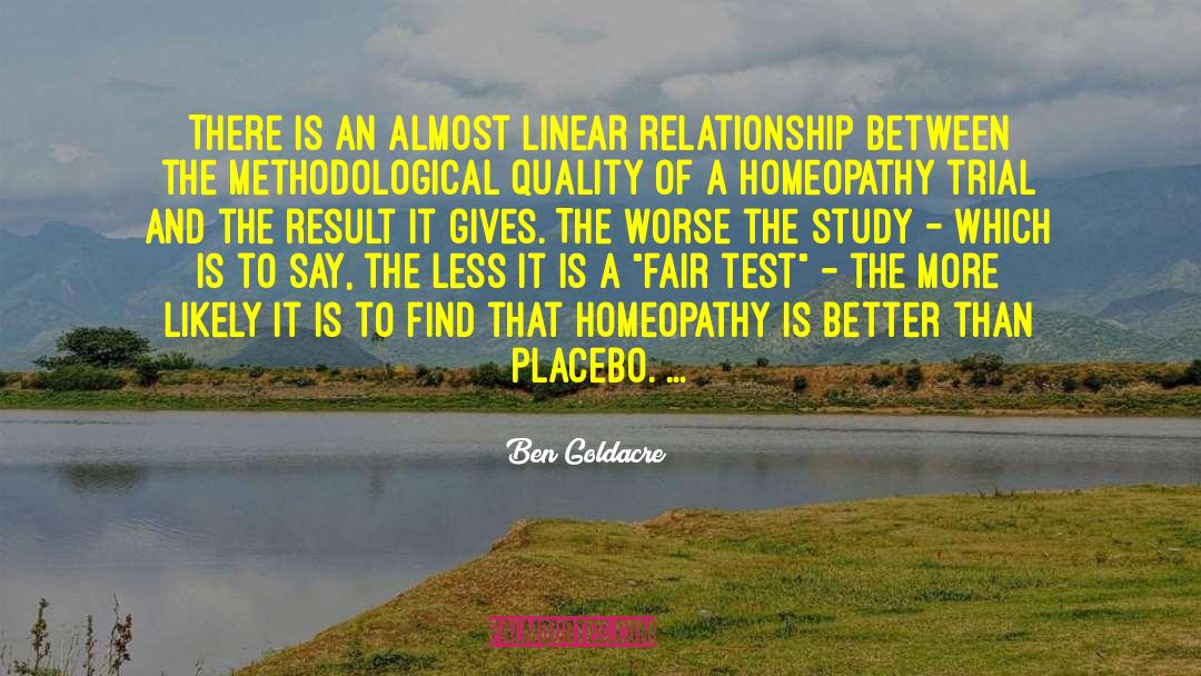 Relationship Evaluation quotes by Ben Goldacre