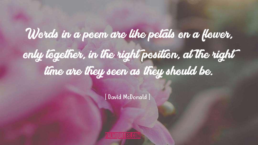Relationship Poem quotes by David McDonald