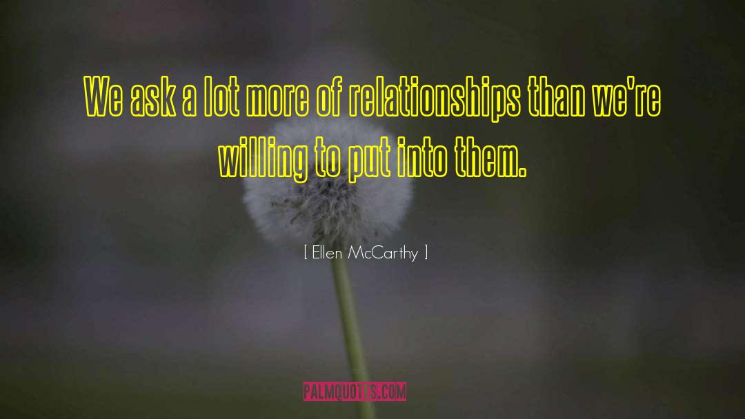 Relationships In 1984 quotes by Ellen McCarthy