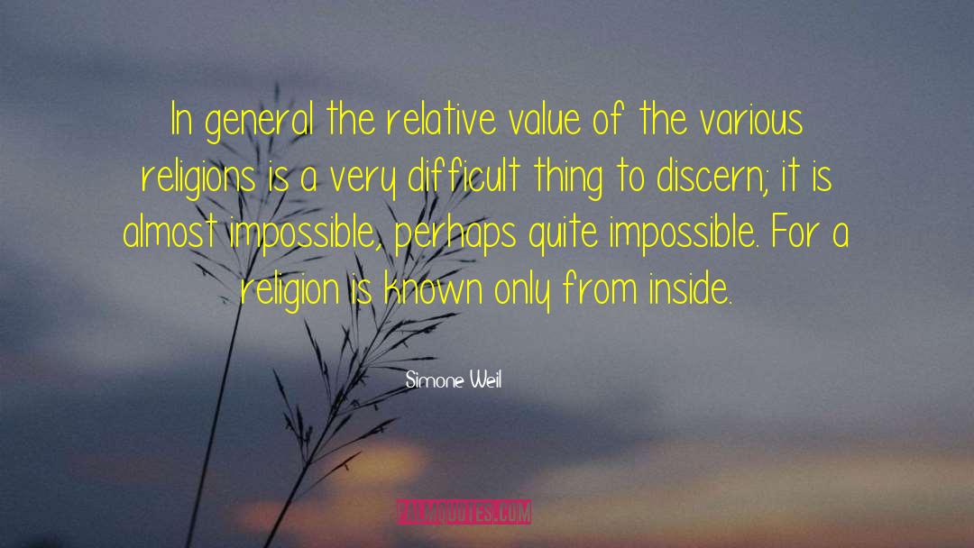 Relative Value quotes by Simone Weil