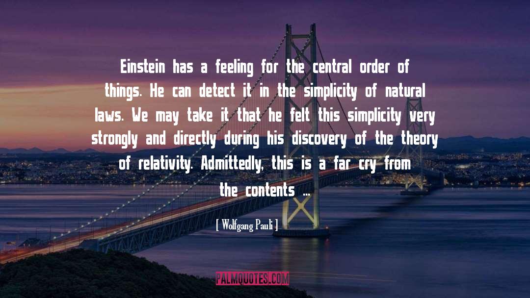 Relativity quotes by Wolfgang Pauli