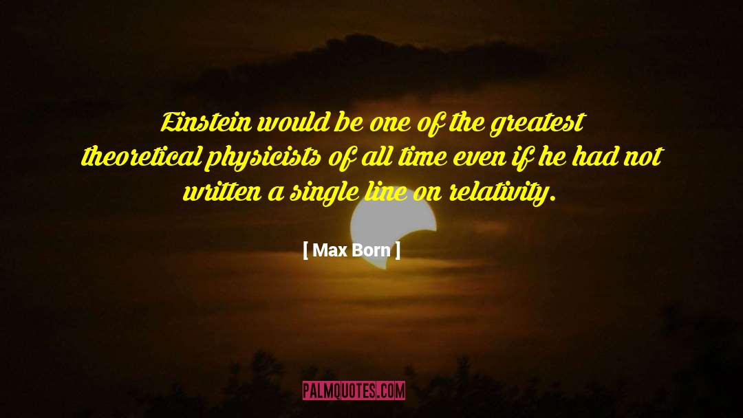 Relativity quotes by Max Born