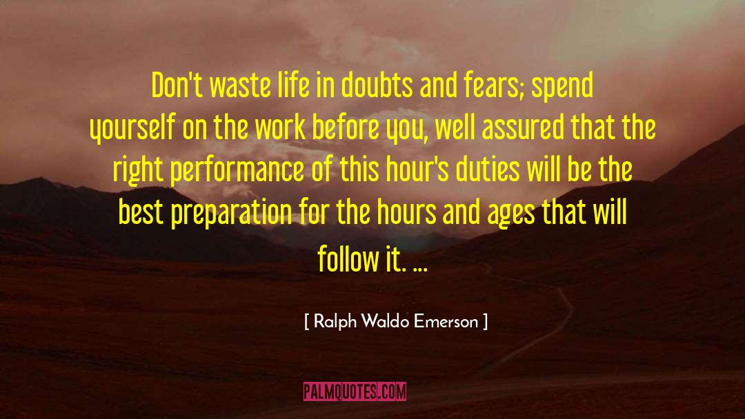 Releasing Fear quotes by Ralph Waldo Emerson