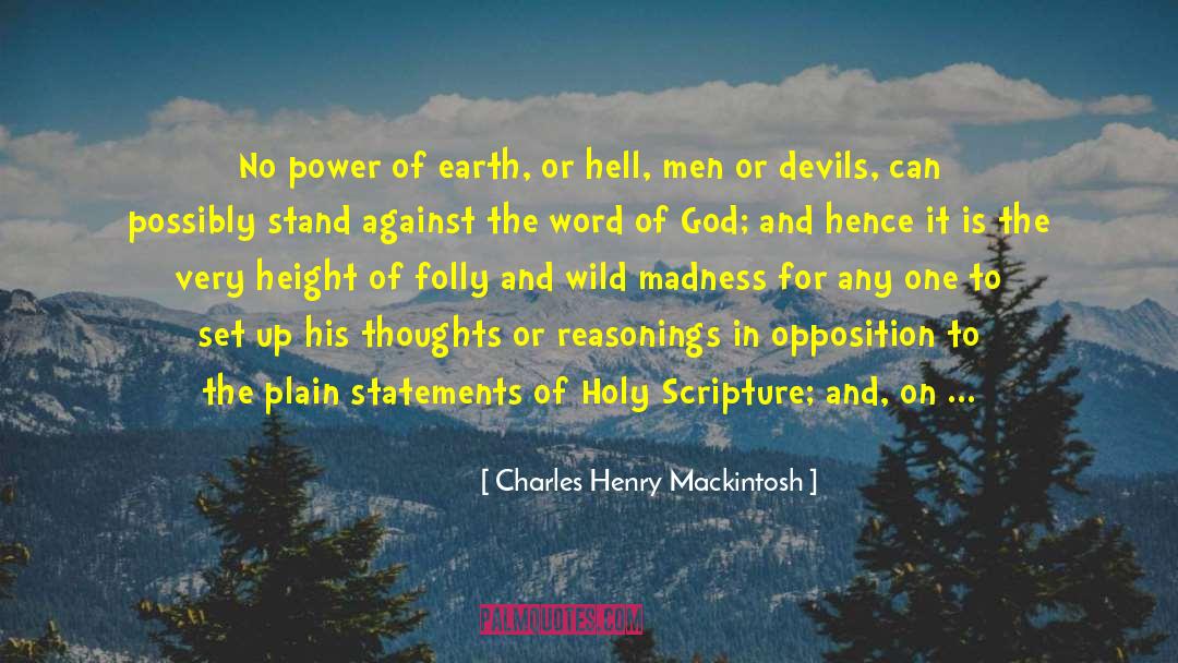 Reliance On God quotes by Charles Henry Mackintosh