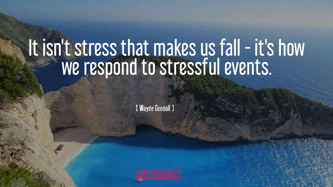 Relieve Stress quotes by Wayde Goodall