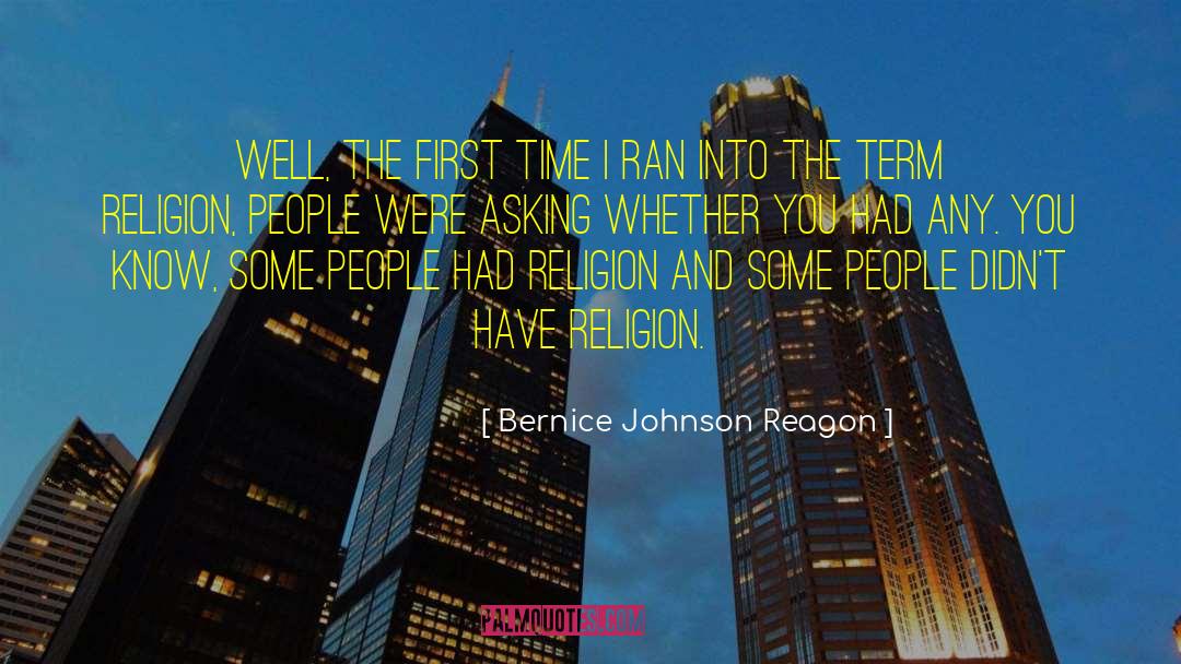 Religion And Children quotes by Bernice Johnson Reagon