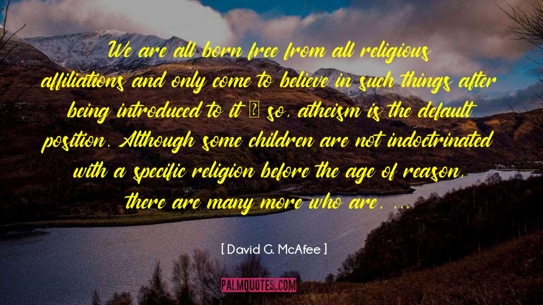 Religion And Identity quotes by David G. McAfee