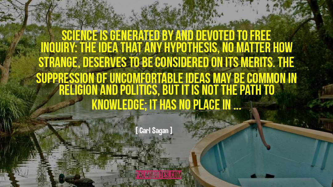 Religion And Politics quotes by Carl Sagan