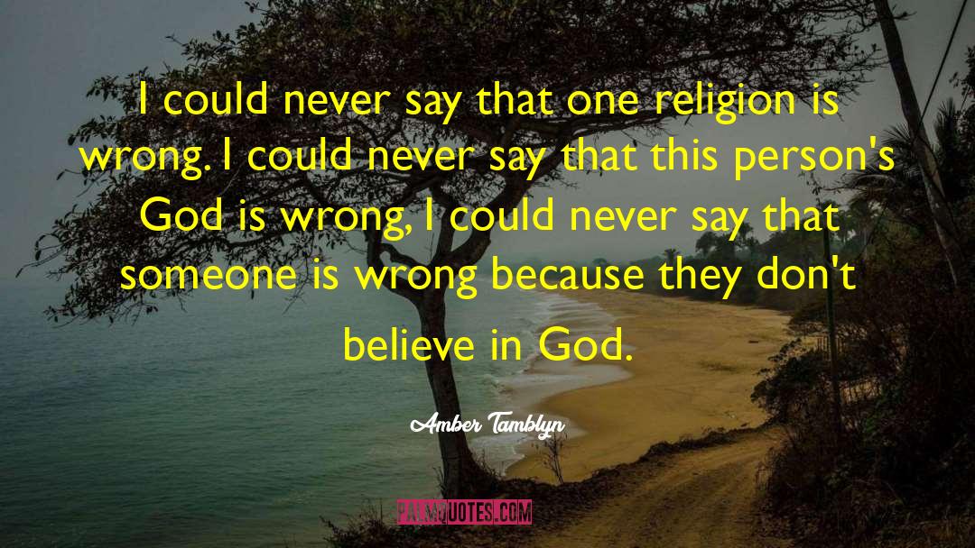 Religion Atheist quotes by Amber Tamblyn