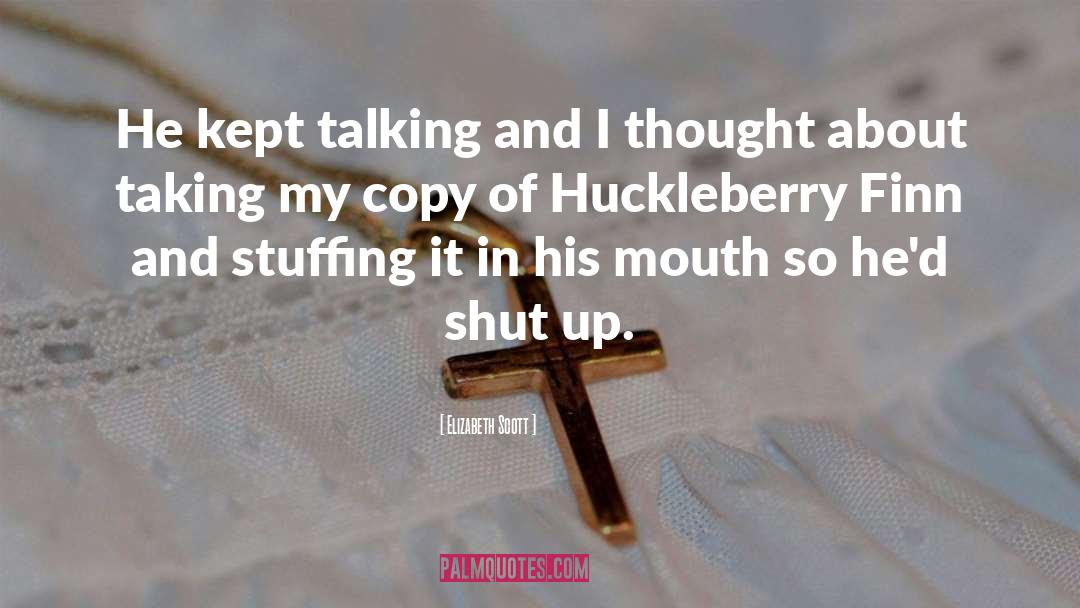 Religion In Huckleberry Finn quotes by Elizabeth Scott