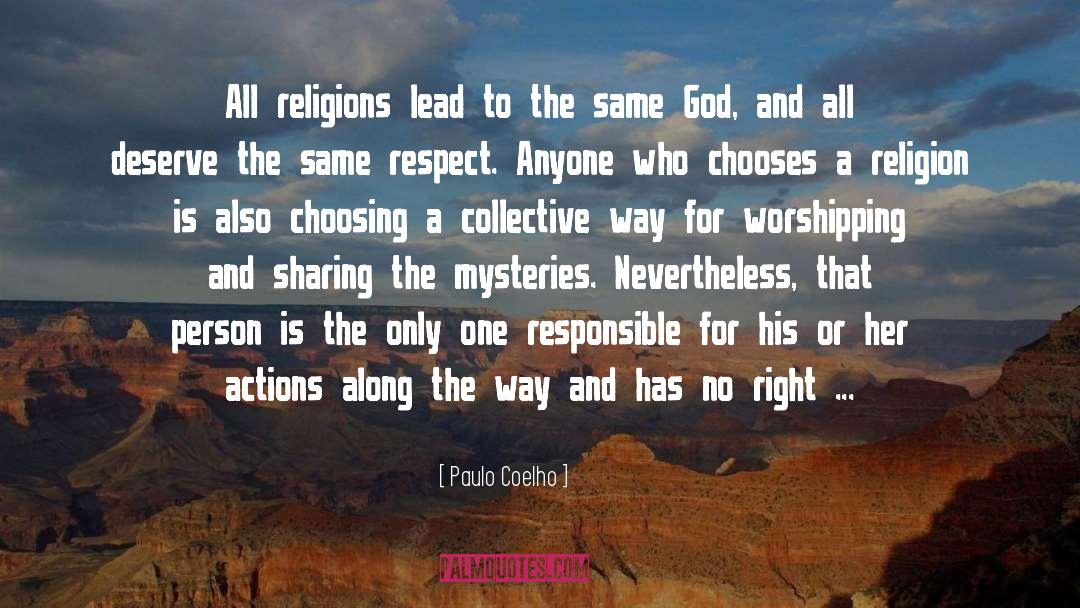 Religion Life quotes by Paulo Coelho