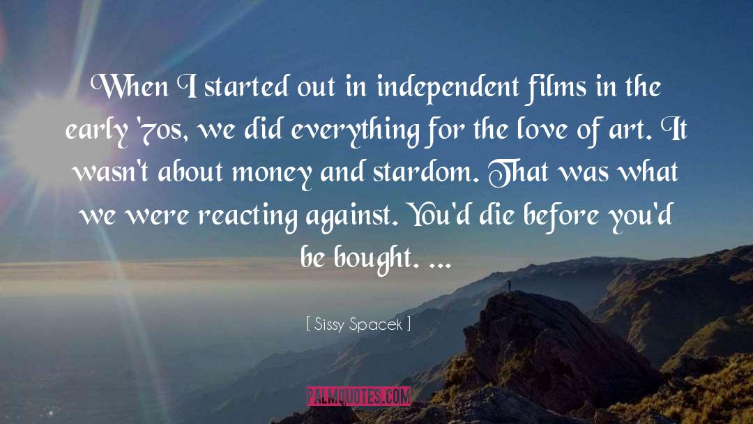 Religion Of Love quotes by Sissy Spacek
